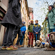 Die Teilnehmenden unterwegs in Neuchâtel